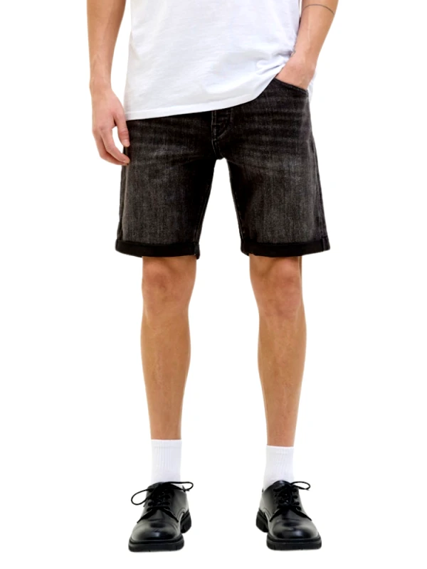 JACK&JONES ΒΕΡΜΟΥΔΑ JACK & JONES JJ|RICK JJFOX CB310 SN AM317 DENIM BLACK JACK&JONES