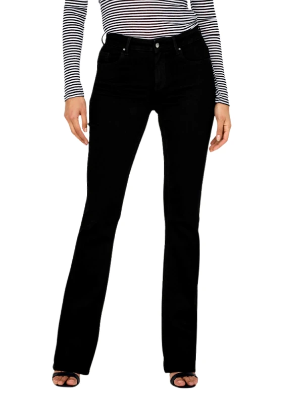 ONLY ΤΖΙΝ ONLY BLUSH MID FLARED DNM REA2343 NOOS BLACK ONLY