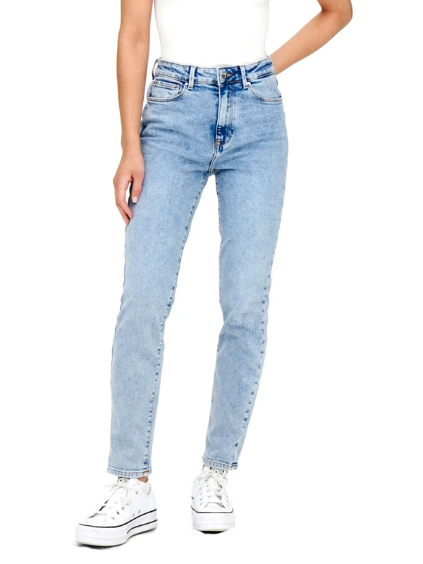 ONLY TZIN ONLY ONLEMILY STRETCH HW ST AK DNM CRO789 LIGHT BLUE DENIM ONLY