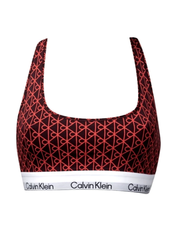 CALVIN KLEIN UNLINED BRALETTE CALVIN KLEIN SEAMLESS EMBLEM+DARK BERRY CALVIN KLEIN