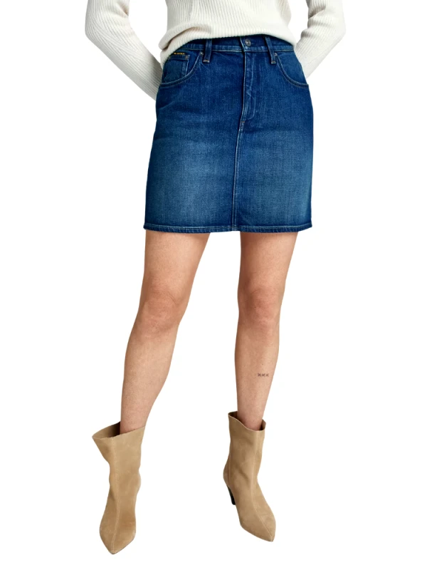 G-STAR ΦΟΥΣΤΑ G-STAR VIKTORIA SHORT SKIRT CLEAN EDGE WORN IN ISOLA NIGHT G-STAR