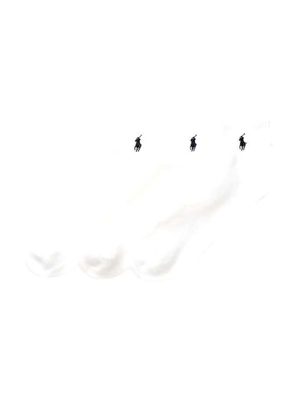 POLO RALPH LAUREN QUARTER-SOCKS-3 PACK POLO RALPH LAUREN WHITE POLO RALPH LAUREN