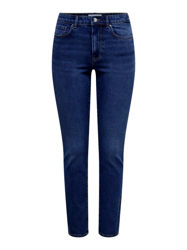 ONLY ΤΖΙΝ ONLY SUI MID SLIM DENIM PIMBOX DARK MEDIUM BLUE ONLY