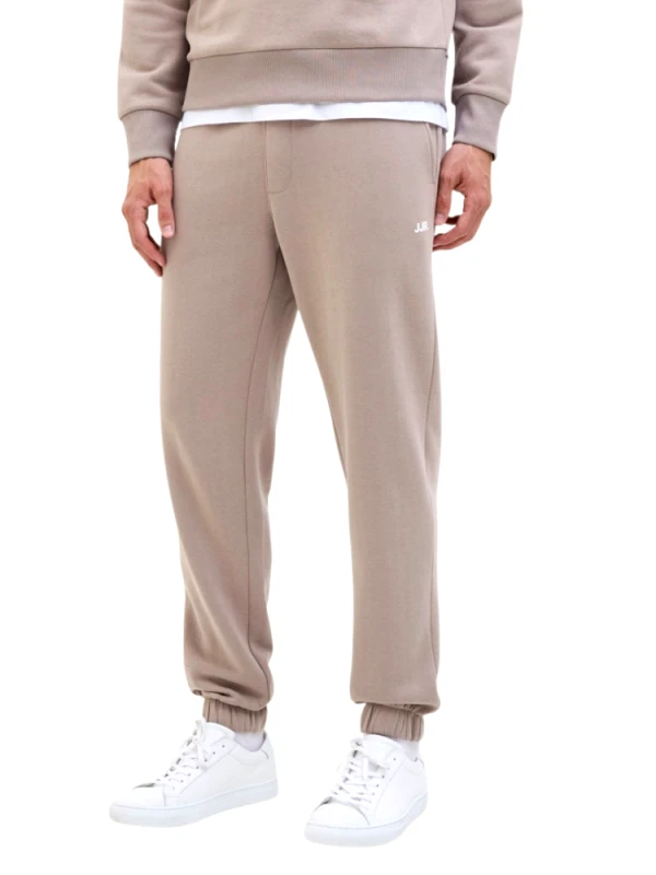 JACK&JONES ΦΟΡΜΑ JACK & JONES JREBGORM REG REBEL LOGO SWEAT PANTS ROASTED CASHEW JACK&JONES