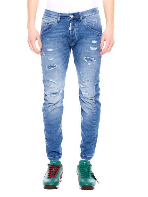 COVER JEANS ΤΖΙΝ COVER JEANS OREGON 3D LOOSE FIT DENIM BLUE COVER JEANS