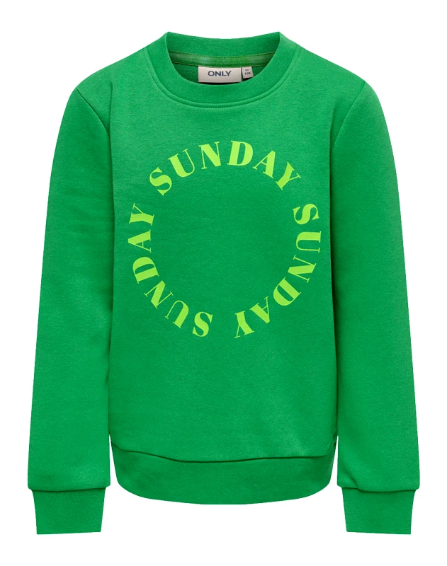 ONLY ONLY KOGWEEKDAY REG L/S CIRCLE BOX SWT 15275513-Green Bee Green