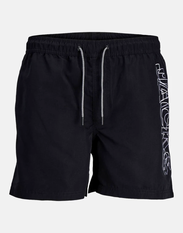 JACK&JONES JACK&JONES JPSTFIJI JJSWIM DOUBLE LOGO SN LY 12253118-BLACK Black