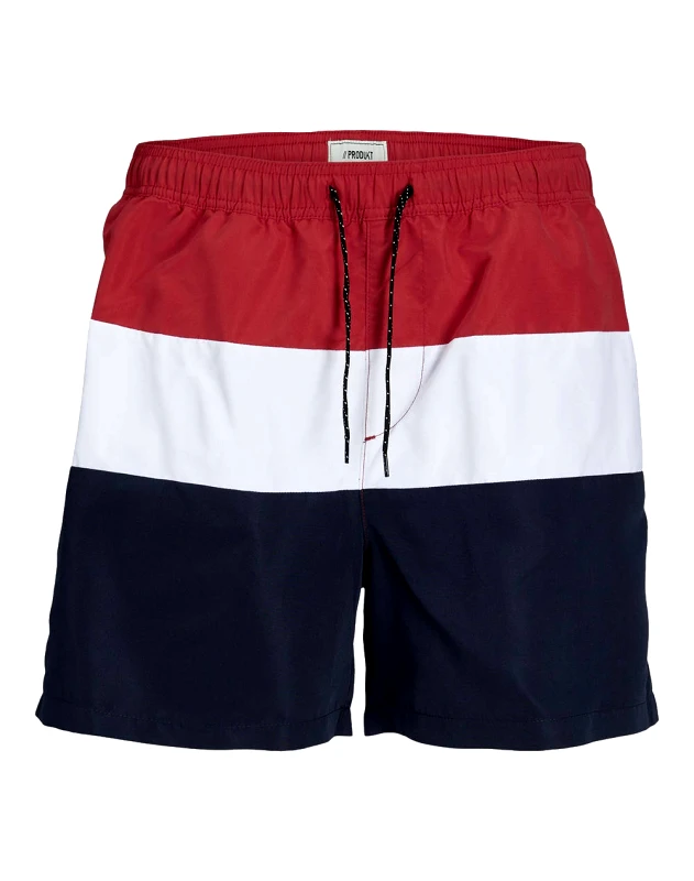 PRODUKT PRODUCT PKTAKM COLORBLOCK SWIMSHORTS 12252194-Chinese Red Red