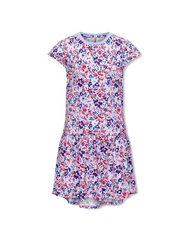 ONLY ONLY KOGIDA C/S CUTLINE DRESS LIFE JRS 15317882-FLORALClear Sky Multi