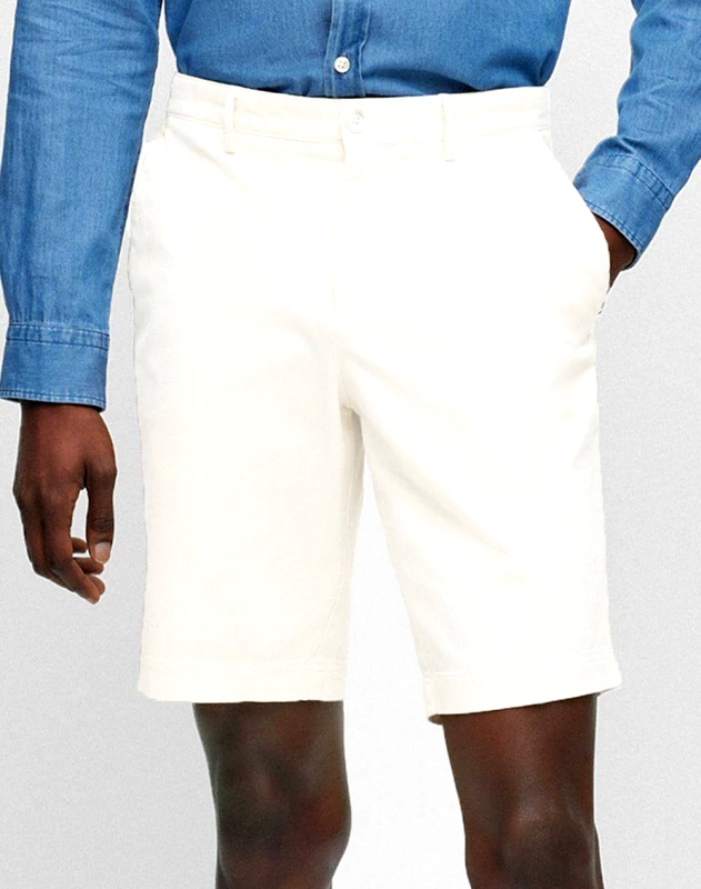 BOSS BOSS ΠΑΝΤΕΛΟΝΙ Slice-Short 50487993-100 White