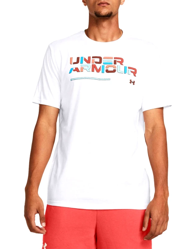UNDER ARMOUR UNDER ARMOUR UA Colorblock Wordmark SS 1382829-100 White