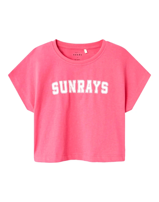NAME IT NAME IT NKFVILMA CAPSL CROP TOP F1 NOOS 13215793-Camellia Rose Pink