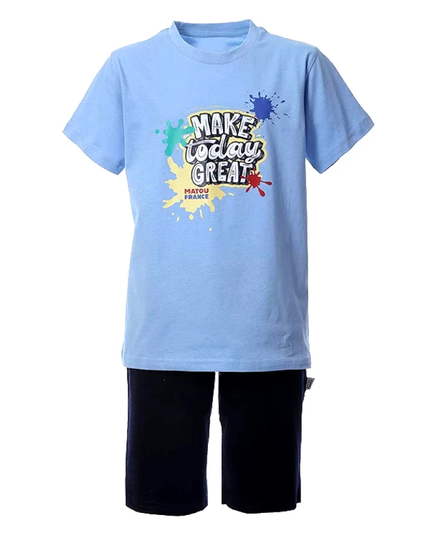 MATOU MATOU ΣΕΤ ΣΟΡΤΣ ΠΑΙΔΙΚΟ BOY 1S24-MFA1320A-LT.BLUE LightBlue