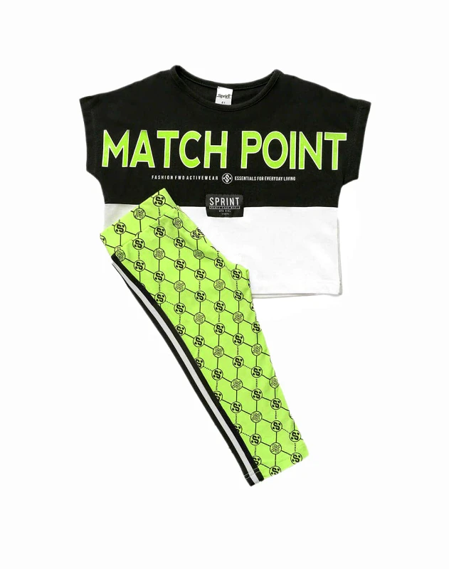 SPRINT SPRINT SET JUNIOR GIRL WITH LEGGINGS 231-4032-S200 Black