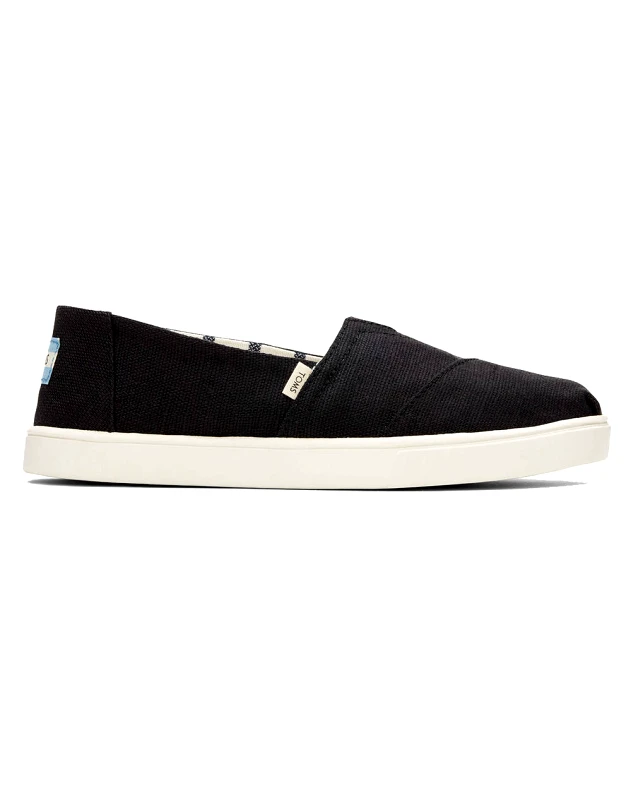 TOMS TOMS BLACK HERITAGE CANVAS WM ALPR ESP 10013515-BLK Black