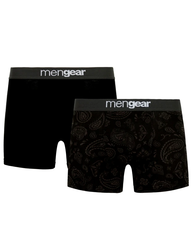 MINERVA MINERVA BOXER 2PCS MENGEAR PAISLEY 96-29452-301 DarkGray