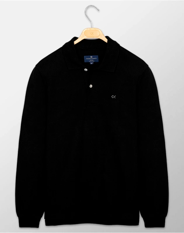 OXFORD COMPANY OXFORD COMPANY POLO MM ΜΠΛΟΥΖΑ P217-PU50.18-18 Black