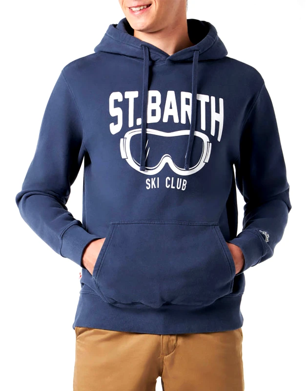 MC2 MC2 TRIBECA HOODED FLEECE SWEATSHIRT TRI0001-10319E DarkBlue