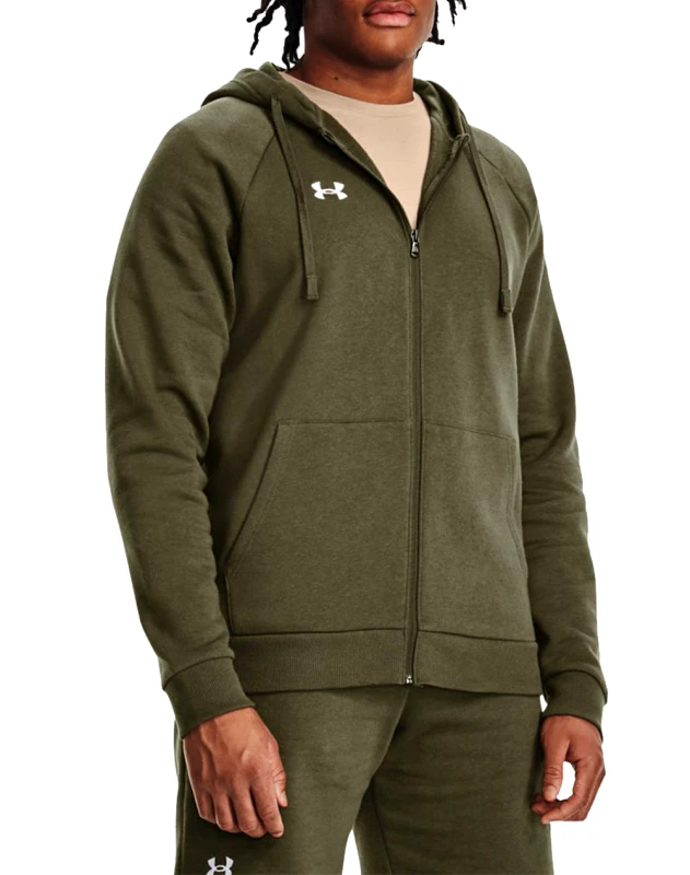 UNDER ARMOUR UNDER ARMOUR UA Rival Fleece FZ Hoodie 1379767-390 Olive
