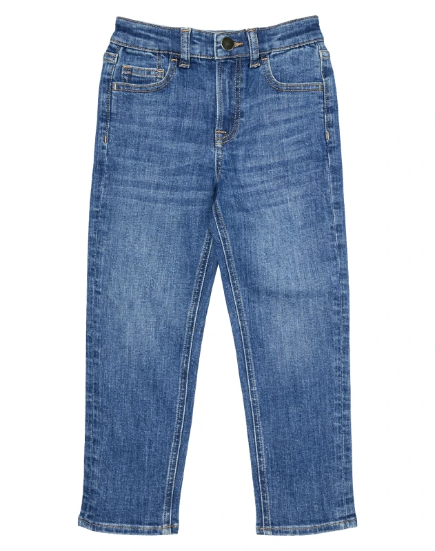 VERO MODA VERO MODA VMOLIVIA MOM DENIM JEANS RA319 GIRL 10279659-Medium Blue Denim DenimBlue