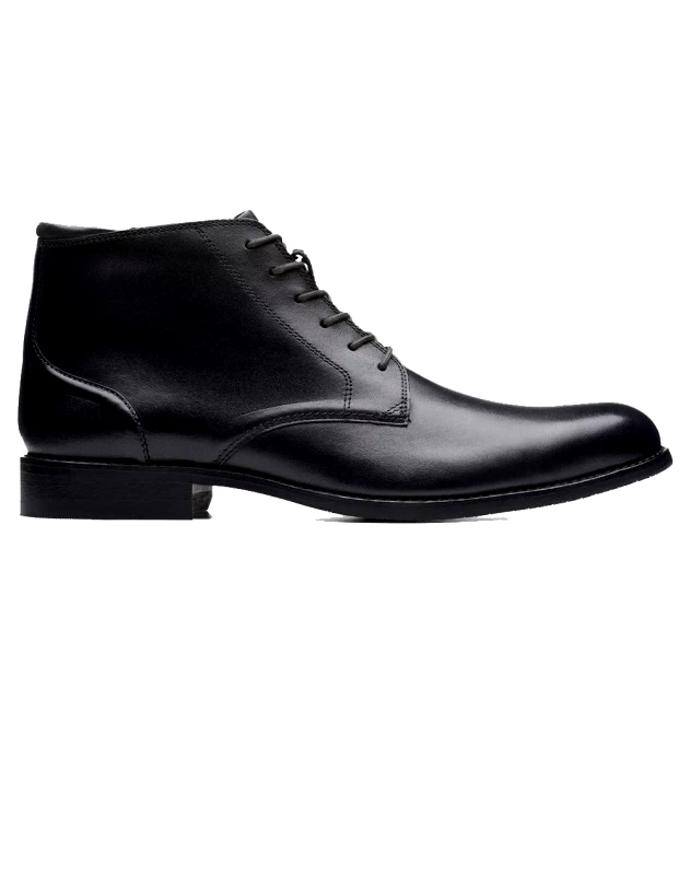 CLARKS CLARKS CraftArlo Hi 26173458-Black Leather Black