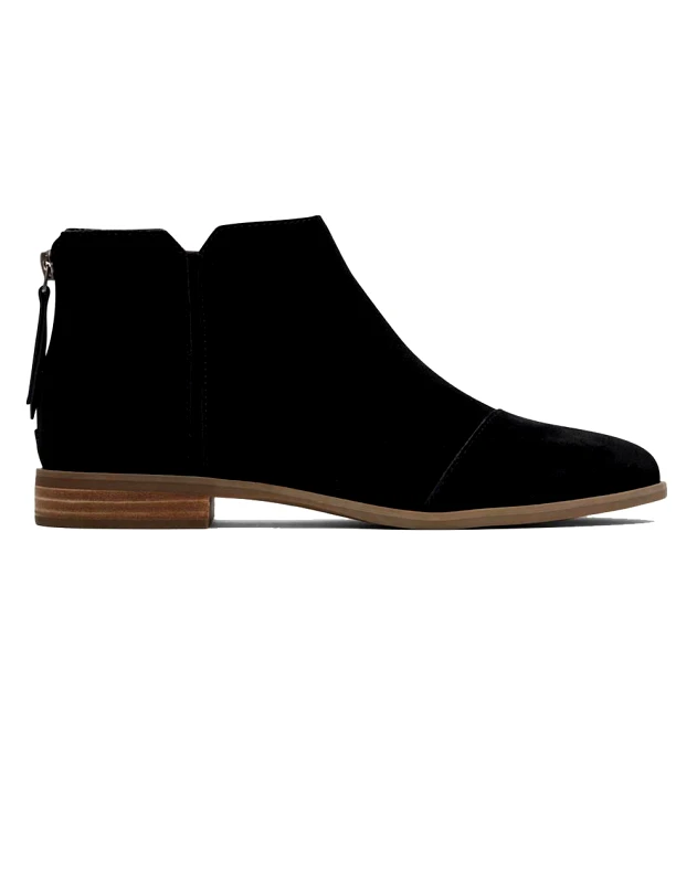 TOMS TOMS BLK SUEDE WM RYLIE BOOT 10021303-BLACK Black