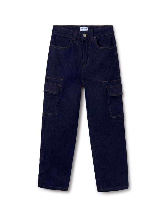 MAYORAL MAYORAL Παντελονι τζιν cargo 07545-81 DenimDarkBlue