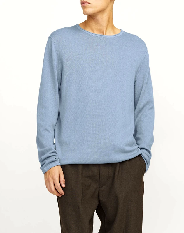 JACK&JONES JACK&JONES ΜΠΛΟΥΖΑ JJELEO KNIT CREW NECK NOOS 12174001-Mountain Spring LightBlue