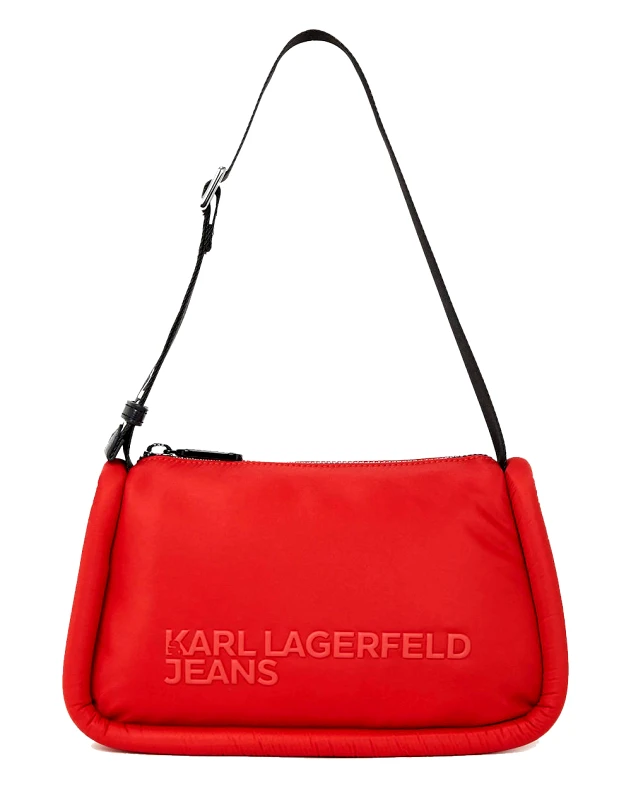 KARL LAGERFELD JEANS KARL LAGERFELD JEANS PUFFY BAGUETTE SB (Διαστάσεις: 27 x 27 x 12.5 εκ) 246J3018-J390 Red