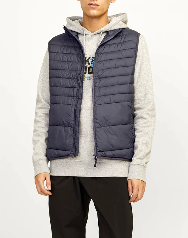 JACK&JONES JACK&JONES JJESTATE PACKABLE BW COLLAR NOOS 12256987-Asphalt DarkSlateGrey