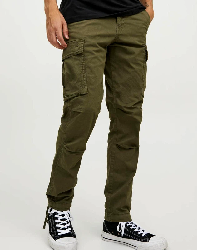 JACK&JONES JACK&JONES JPSTACE JJTUCKER CARGO AMA NOOS 12216664-Olive NightSOLID Olive