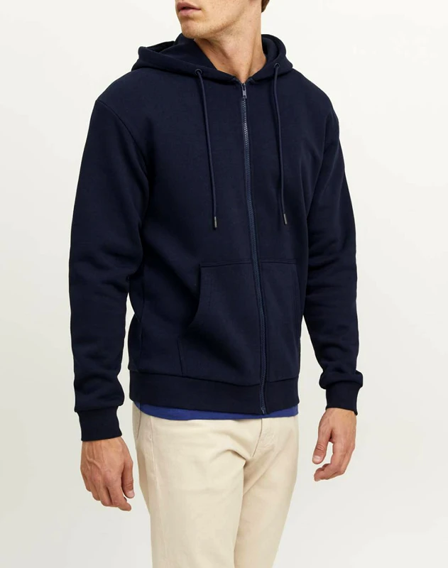 JACK&JONES JACK&JONES JJEBRADLEY SWEAT ZIP HOOD NOOS 12249342-Navy Blazer DarkBlue