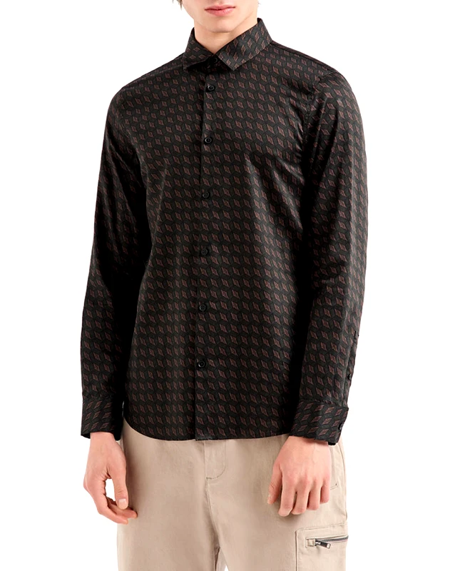 ARMANI EXCHANGE ARMANI EXCHANGE CAMICIA 6DZC45ZNZRZ-72AF DarkBrown