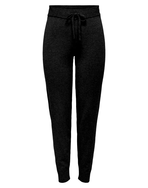 ONLY ONLY ONLIBI MW TIE PANT CC KNT 15326094-BLACK Black