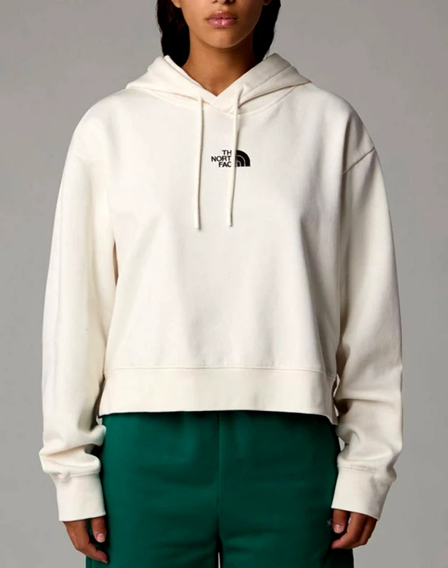 THE NORTH FACE THE NORTH FACEW ESSENTIAL CROP HOODIE NF0A89EX-NFQLI OffWhite