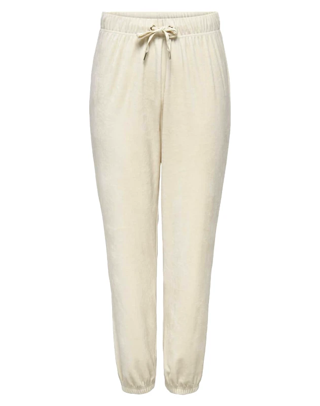 ONLY ONLY ONLREBEL STRING CUFF PANT CC SWT 15326953-Birch Ivory