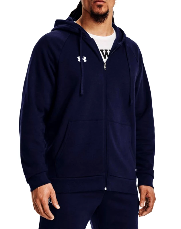 UNDER ARMOUR UNDER ARMOUR UA Rival Fleece FZ Hoodie 1379767-410 DarkBlue