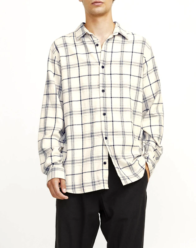 JJ REBEL JJ REBEL JREBCHASE CHECK SHIRT LS 12266775-Moonbeam Cream