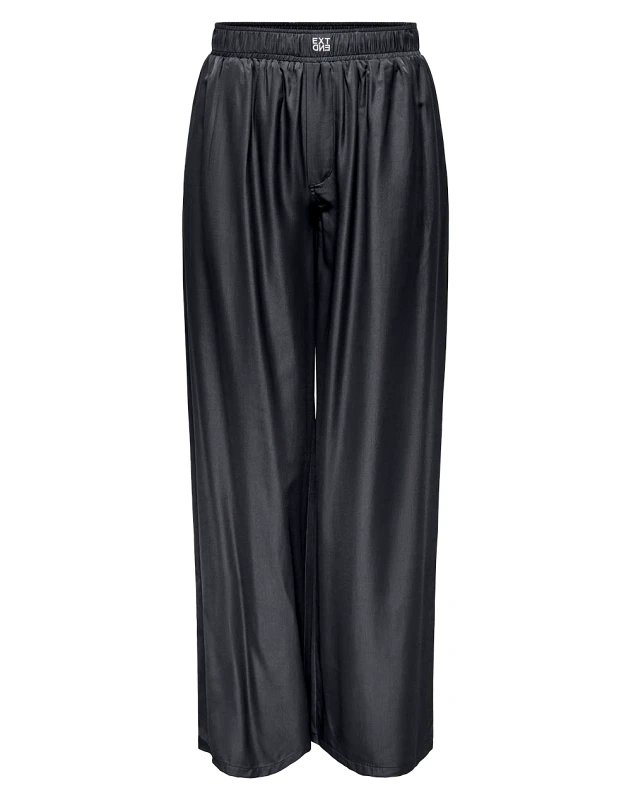 ONLY ONLY ONLAMALIE MW WIDE PANT XT PNT 15328172-MAGNET JetBlack