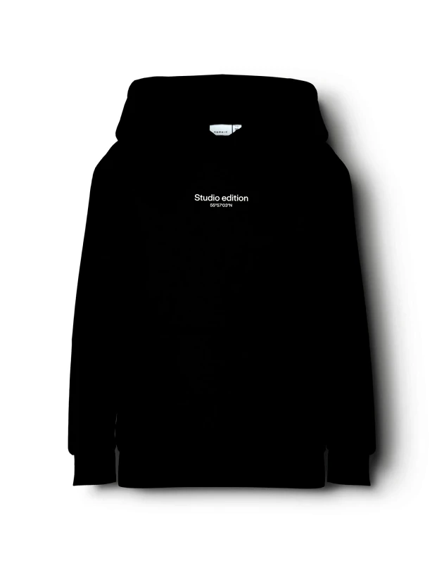 NAME IT NAME IT NKMBRODY LS NREG SWEAT WH BRU NOOS 13235759-BLACK Black