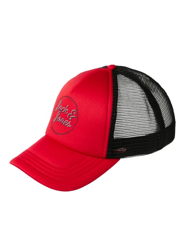 JACK&JONES JACK&JONES JACDENNIS TRUCKER CAP JNR 12227496-True Red Red