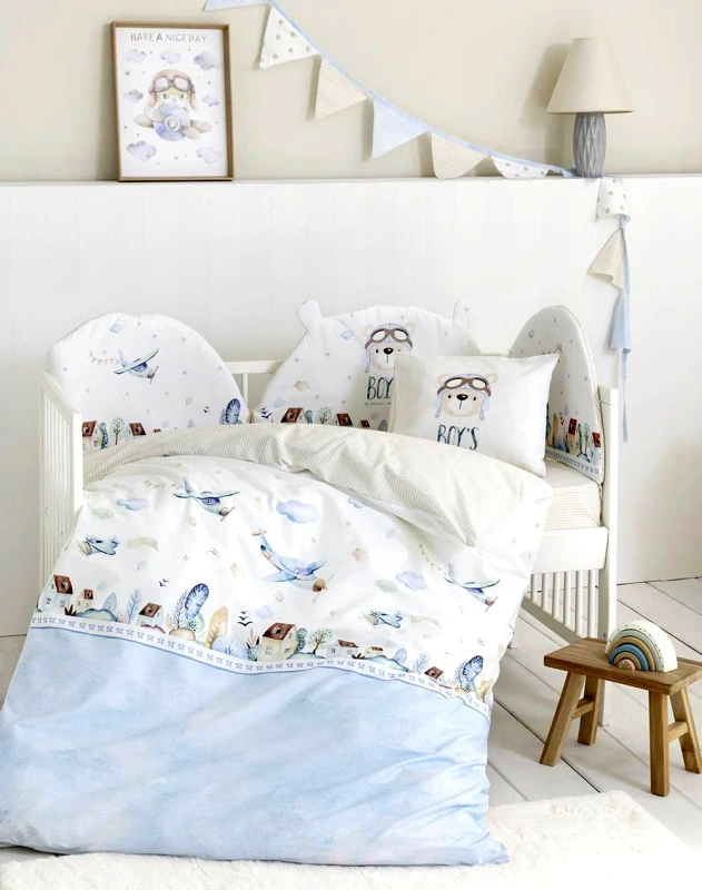 NIMA HOME NIMA Κουβερλί Κούνιας - Boy''s World (Διάστασεις: 100 x140 εκ) N34359