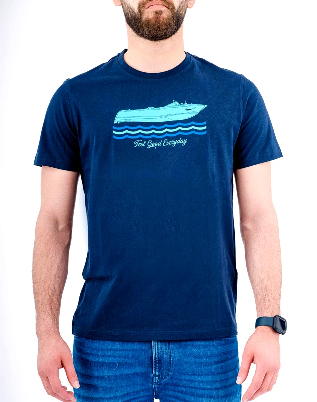 HARMONT & BLAINE HARMONT & BLAINE T-SHIRT IRJ203021055-801 NavyBlue