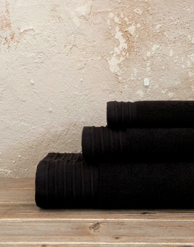 NIMA HOME NIMA Πετσέτα Feel Fresh - Total Black (Διαστάσεις: 50x100 εκ.) 33904