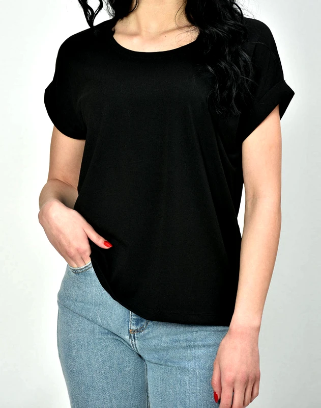ONLY ONLY ONLMOSTER S/S O-NECK TOP NOOS JRS 15106662-BLACK Black