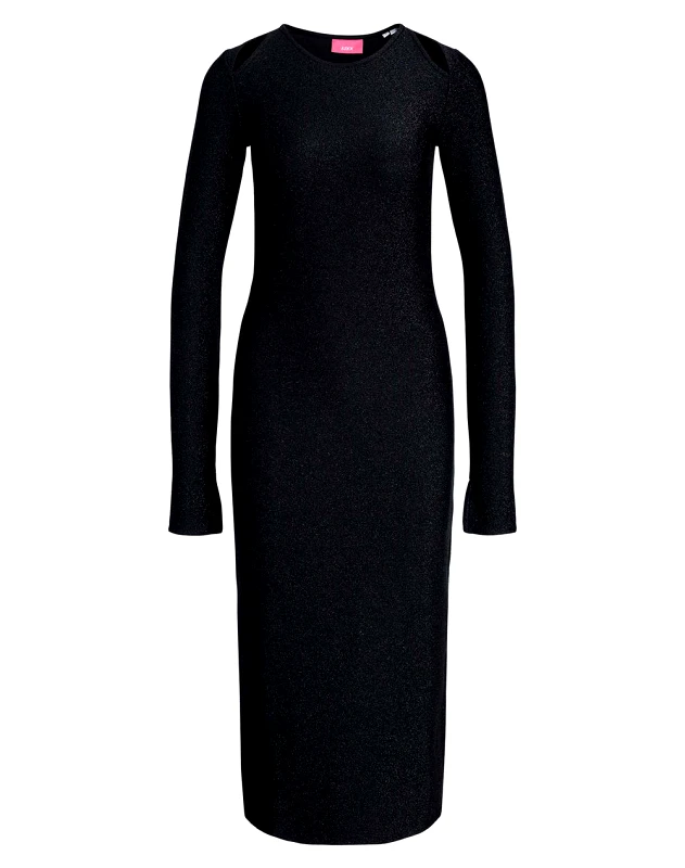 JJXX BY JACK&JONES JJXX JXTITTA LS TIGHT DRESS 12222144-BLACK JetBlack