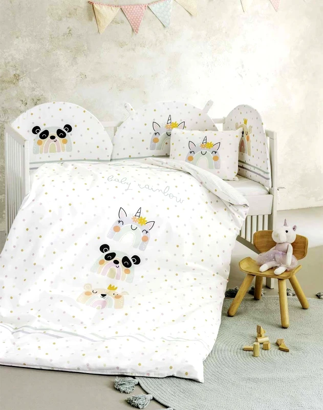 NIMA HOME NIMA Σετ Παπλωματοθήκη Κούνιας - Baby Rainbow N32970