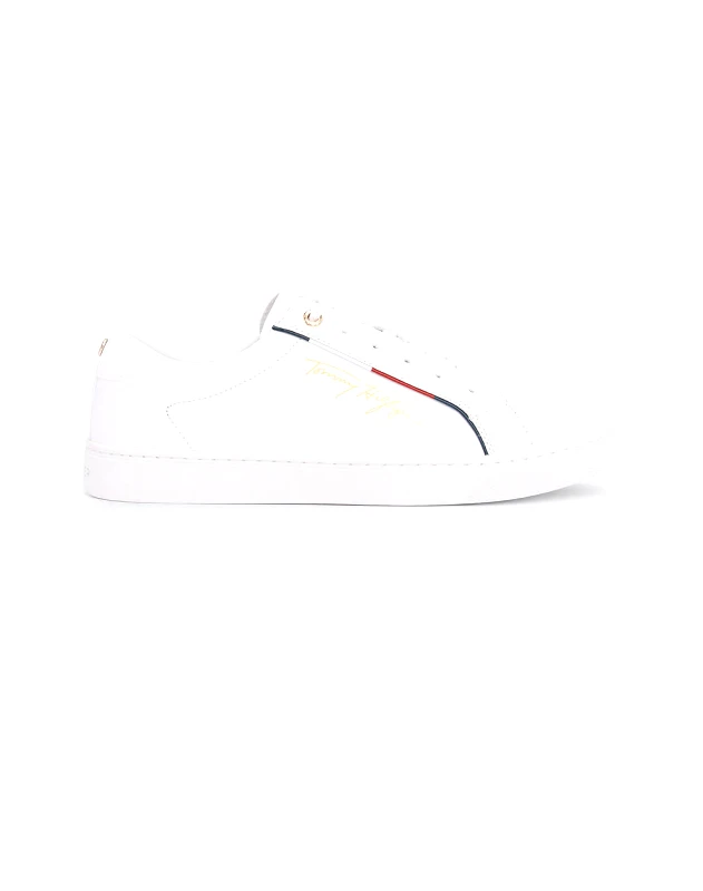 TOMMY HILFIGER TOMMY HILFIGER TOMMY HILFIGER SIGNATURE SNEAKER FW0FW06322-YBR White
