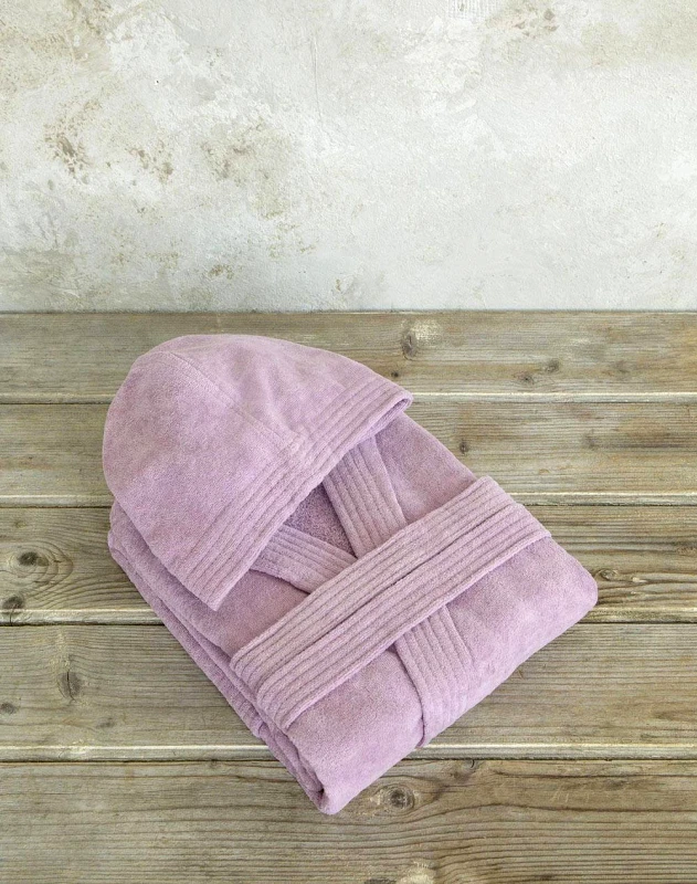NIMA HOME NIMA Μπουρνούζι με κουκούλα Zen - Large - Pale Mauve N32500