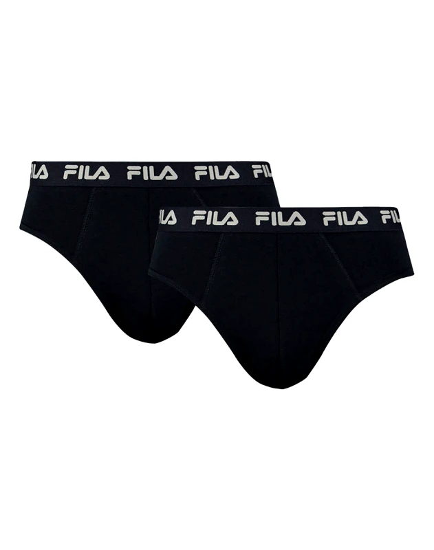 FILA FILA FU5003-2P BRIEF ELASTICO 2PACK BRIEF FU5003-2P-200 Black